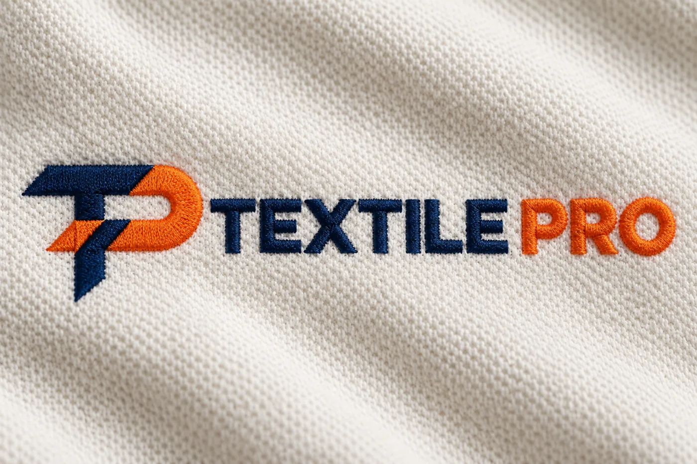 Logo Textile Pro brodé sur textile